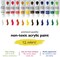 Paint Brush Set with 15 Paint Brushes for Acrylic Painting and Bonus 12 Color Acrylic Paint Set